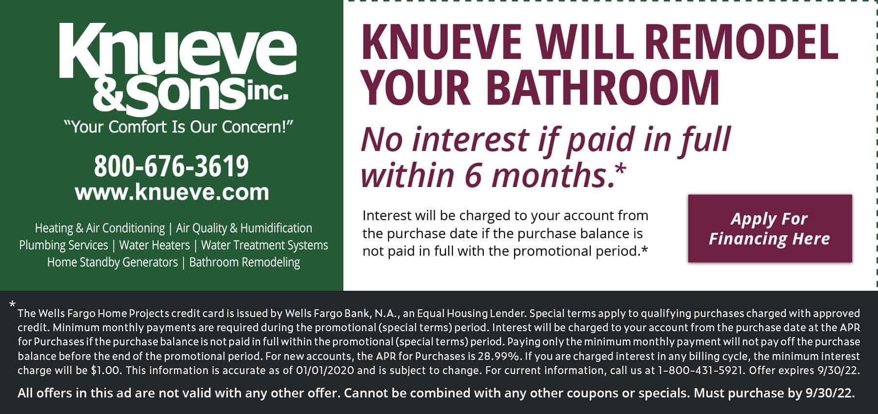 Knueve will remodel your Bathroom